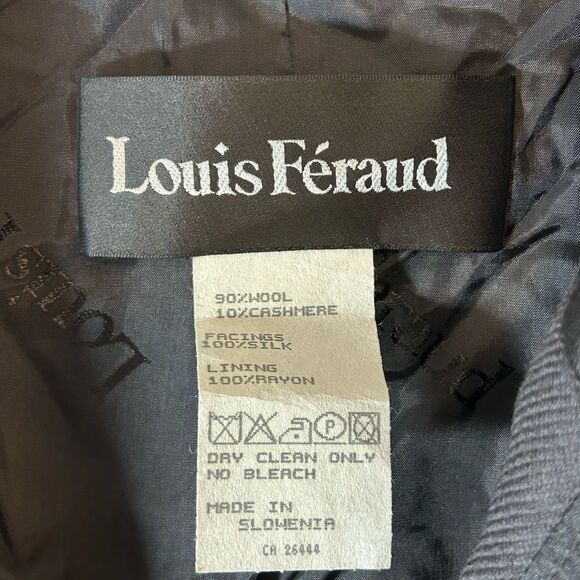 LOUIS FERAUD LADIES BLAZER BLACK LARGE CAPSULE MINIMALIST CAREER JACKET LAYER - Picture 2 of 10